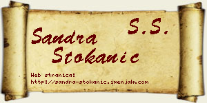Sandra Stokanić vizit kartica